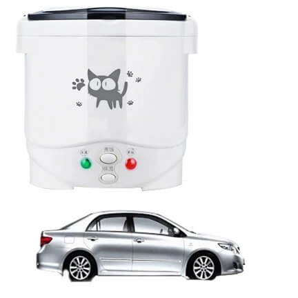 Electric Mini Rice Cooker Portable MultiCooker Household Rice Cookers 12V 24V 220V Pot Cooking Machine Pans For Car Truck Home TechVisio