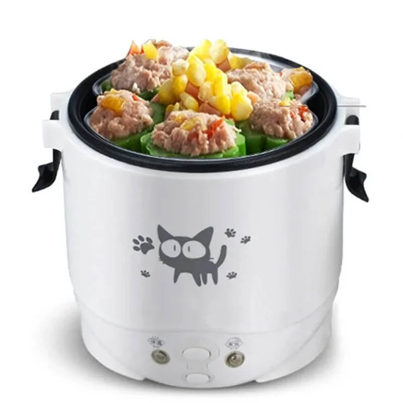 Electric Mini Rice Cooker Portable MultiCooker Household Rice Cookers 12V 24V 220V Pot Cooking Machine Pans For Car Truck Home TechVisio