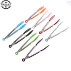 Silicone BBQ Grilling Tong Kitchen Cooking Salad Bread Serving Tong Non-Stick Barbecue Clip Clamp Stainless Steel Tools Gadgets TechVisio