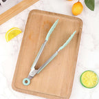 Silicone BBQ Grilling Tong Kitchen Cooking Salad Bread Serving Tong Non-Stick Barbecue Clip Clamp Stainless Steel Tools Gadgets TechVisio