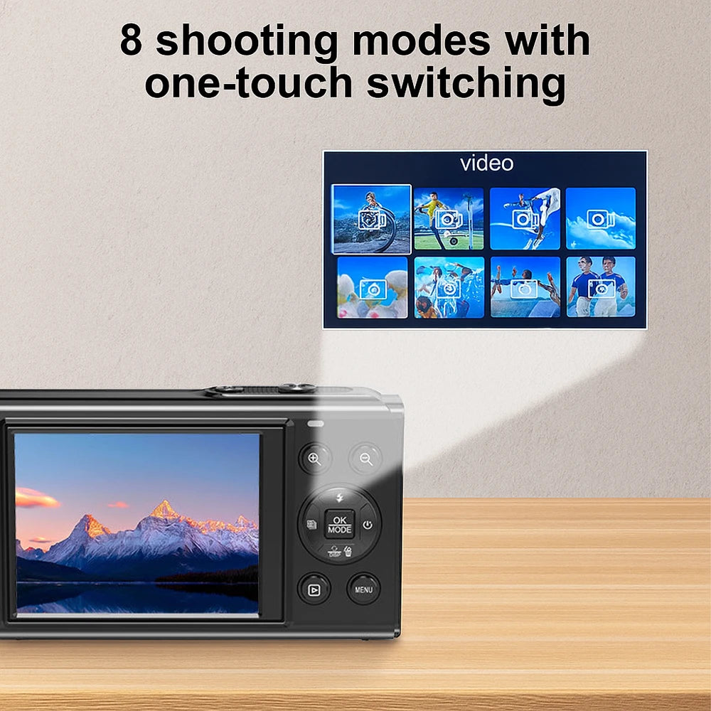 Magecam 5K 80MP Camera | Dual Screen | 18x Zoom | Wi-Fi
