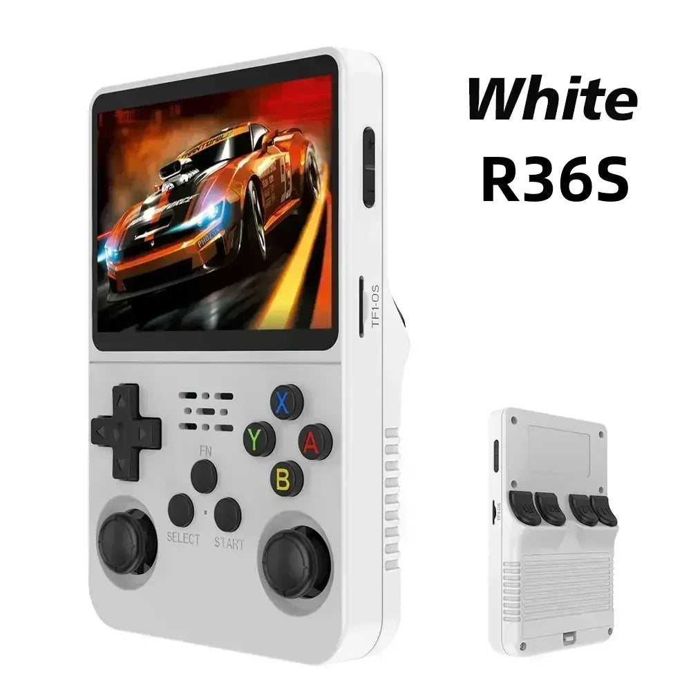 Console Rétro R36S – Écran IPS 3.5", 15000+ Jeux, Linux | 64G à 256G TechVisio