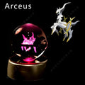 Boule de Cristal Pokémon 3D LED – 36 Personnages, Socle Lumineux, Cadeau TechVisio