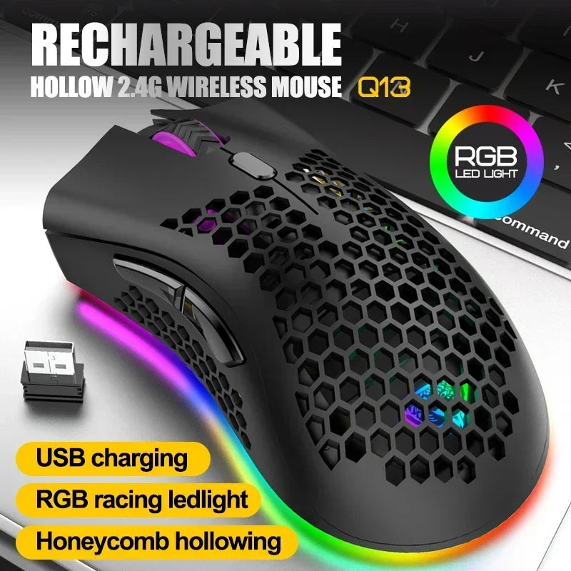 BM600 – RGB 2.4GHz Honeycomb Wireless Gaming Mouse