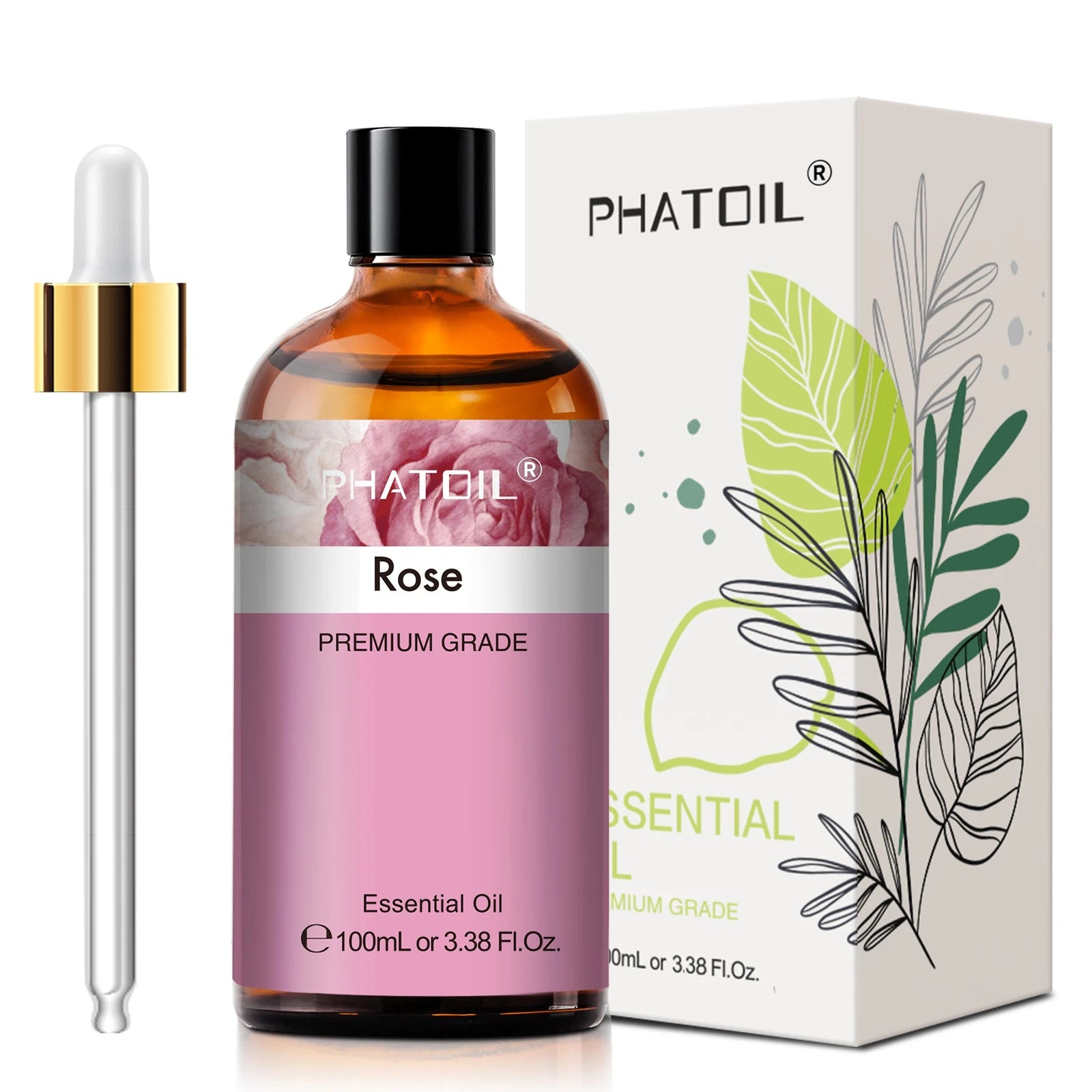 PHATOIL 100ml Pure Natural Essential Oils For Diffuser Candle Making Lavender Jasmine Vanilla Eucalyptus Aroma Essential Oil TechVisio