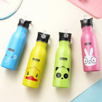 500ML Stainless Steel Water Bottle with Straw Kawaii Water Bottle Children's Sport Bottle Leak Proof Durable Kettle Eco-Friendly TechVisio