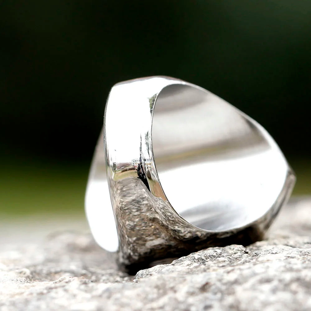 Bague Anubis Dieu Égyptien Acier Inoxydable – Punk Biker