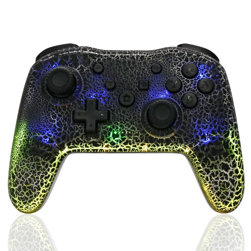 GAMINJA NS015 Wireless Controller – RGB Crack | Gyroscope | Switch PC PS3