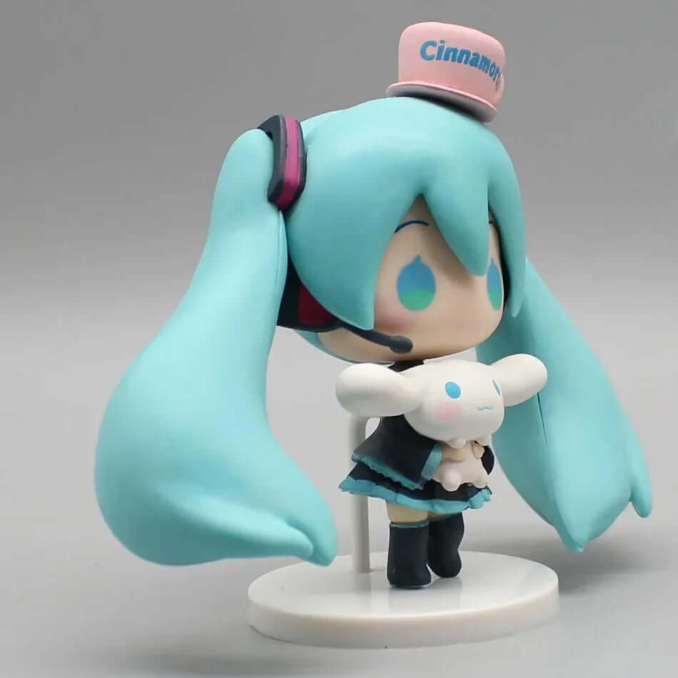 Figurine Hatsune Miku x Cinnamoroll Q-Version – PVC Kawaii TechVisio