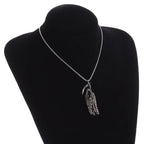 Hell Death Scythe Necklace Pendant Gothic Mysterious Devil Necklace Men\'s Personality Punk Retro Halloween Trend Jewelry TechVisio