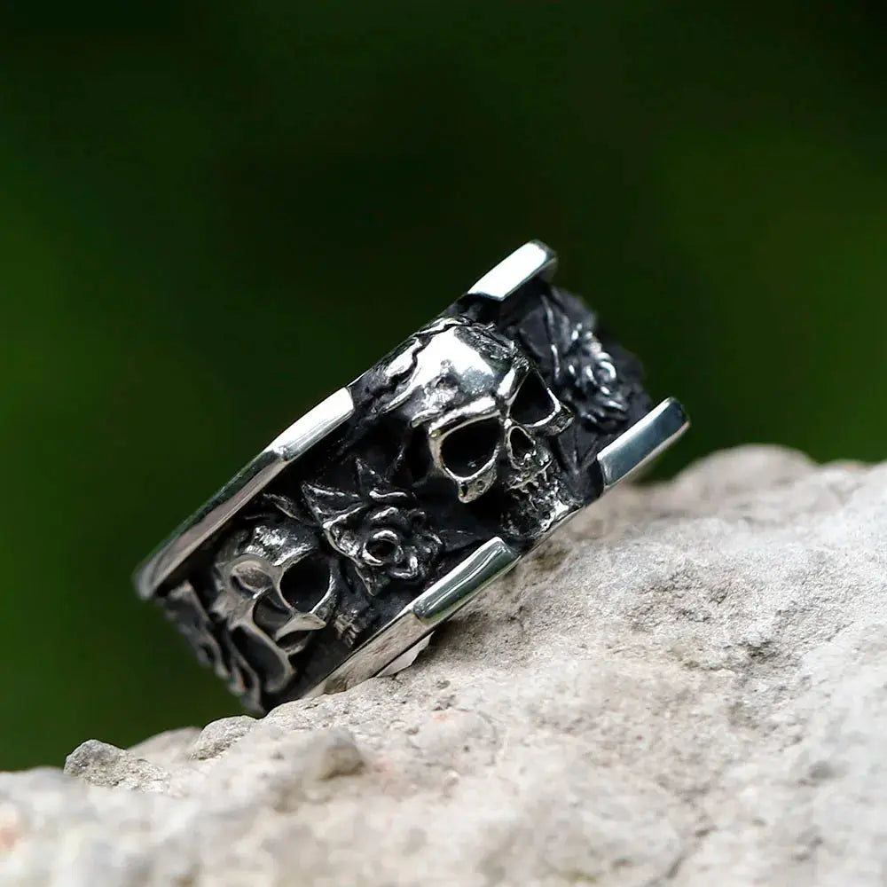 Bague Skull Vintage Vikingar Lin