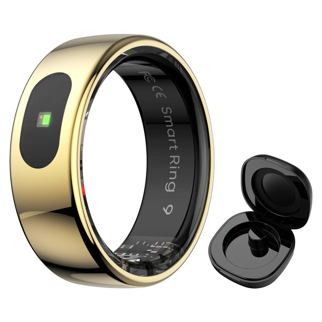 R08 Smart-Ring – Gesundheits-Tracking, Temperatur, 5ATM | Gold, Silber, Schwarz