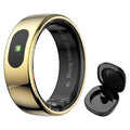 Bague Connectée R08 – Suivi Santé, Température, 5ATM | Or, Argent, Noir TechVisio