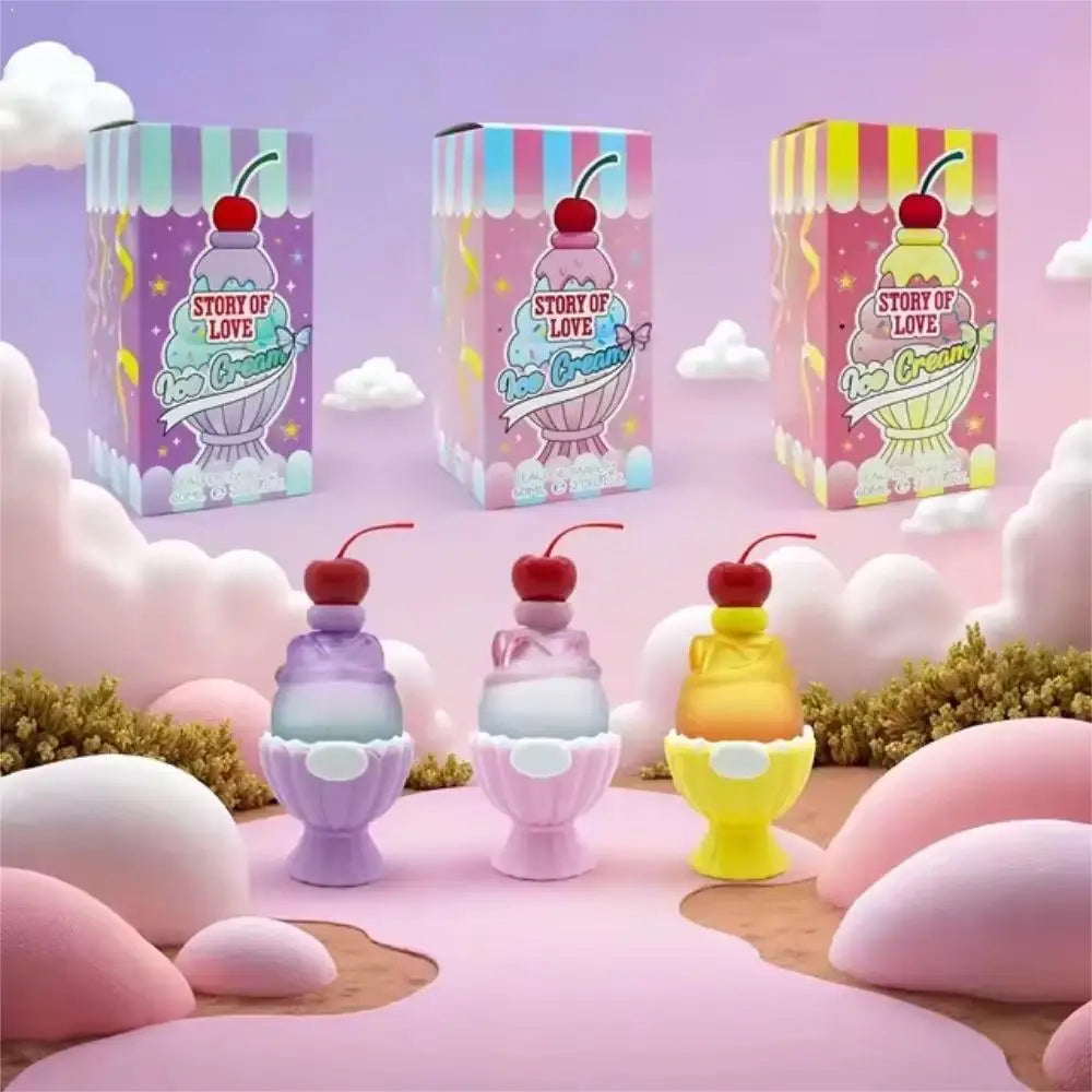 Story Of Love Cherry Ice Cream Perfume - Long-lasting Fragrance Unique Ice Cream Flavor - Middle Eastern Women's Eau De Toilette TechVisio