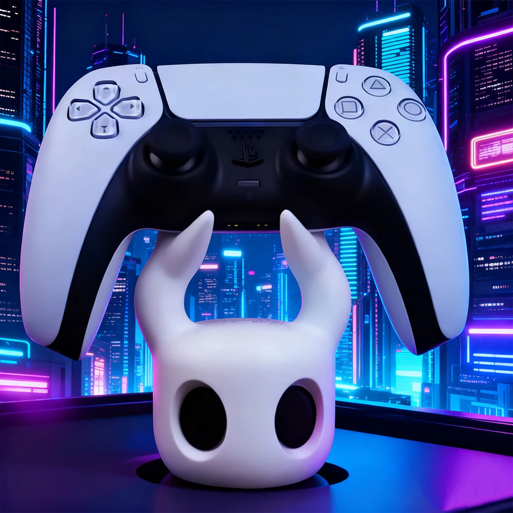Support Manette Gaming Hollow Knight – PS4, PS5, Switch, Noir & Blanc
