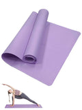 Yoga Mat Pilates Fitness Mat 3/4/6mm Thicknes Non Slip Yoga Cushion Travel Fitness Exercise Pad for Women Home Gym Floor Workout TechVisio