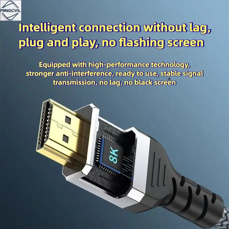 Câble HDMI 2.1 MINGCVIL – 8K 60Hz | 4K 120Hz | 48Gbps | 0,5m à 5m TechVisio