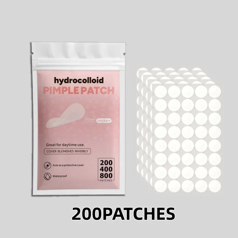 Pimple Patch Hydrocolloid Invisible – Tailles Mixtes | 200 à 800 pcs