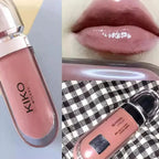Original Kiko 3D Mirror Lip Glaze Waterproof Non Fading and Non Stick Cup Gentle Bean Paste Color Fine Shiny Point Charm Red TechVisio