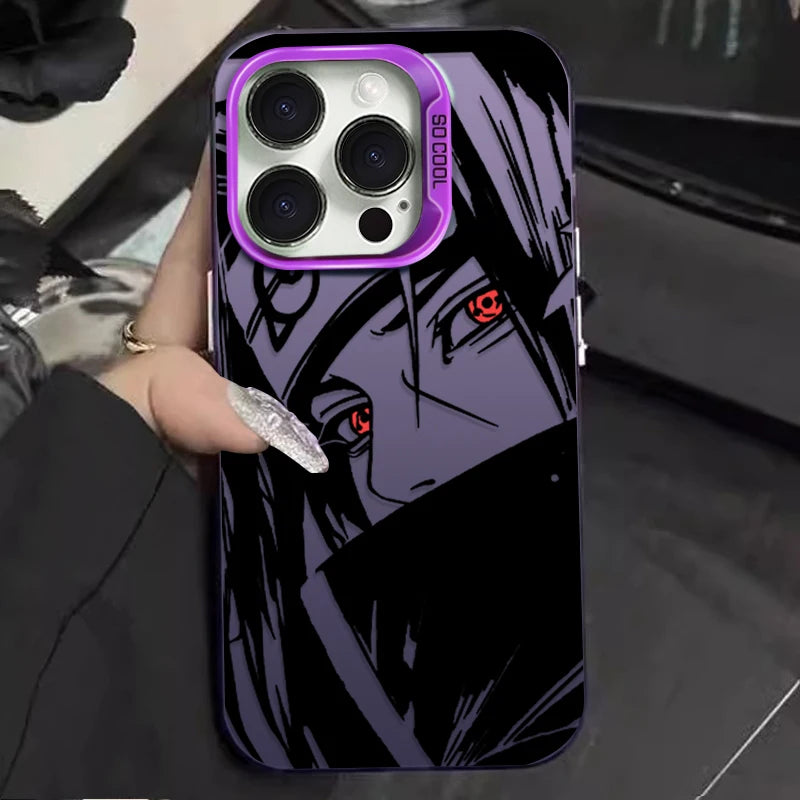 iPhone Naruto Hülle – Uchiha Itachi, PC+TPU Stoßfest, iPhone X bis 17 Pro Max