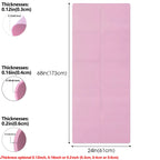 Yoga Mat Pilates Fitness Mat 3/4/6mm Thicknes Non Slip Yoga Cushion Travel Fitness Exercise Pad for Women Home Gym Floor Workout TechVisio