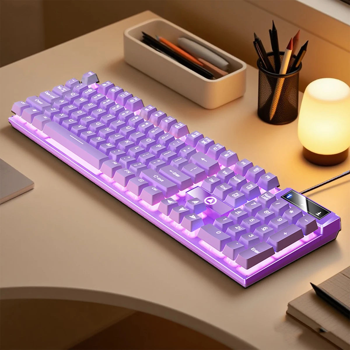 YINDIAO K500 Wired  Keyboard Gaming  Laptop Desktops PC Computer Office Accessories Low Profile Gamer Keyboards With Numpad TechVisio