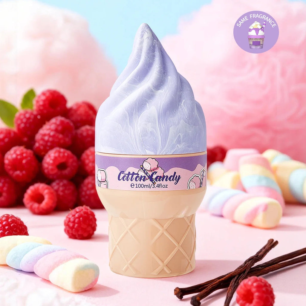 Gourmet Dessert Perfume Spray,Chocolate Cookie/Cotton Candy/Caramel Popcorn Fragrance Mist,Sweet Women Strawberry Vanilla Scent TechVisio