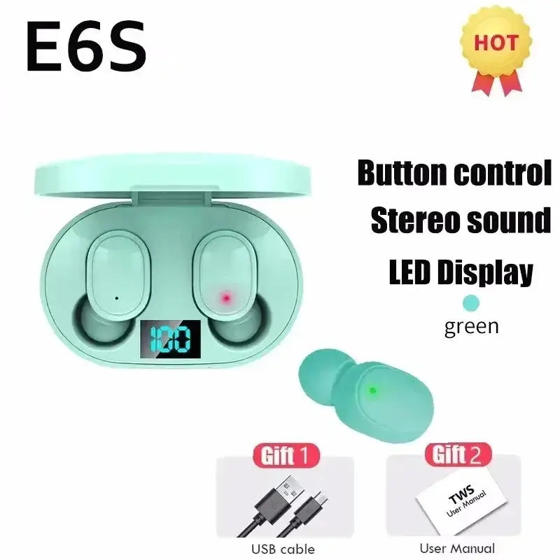 Écouteurs TWS EOENKK E6S – ANC | LED | Waterproof | 5 Coloris TechVisio