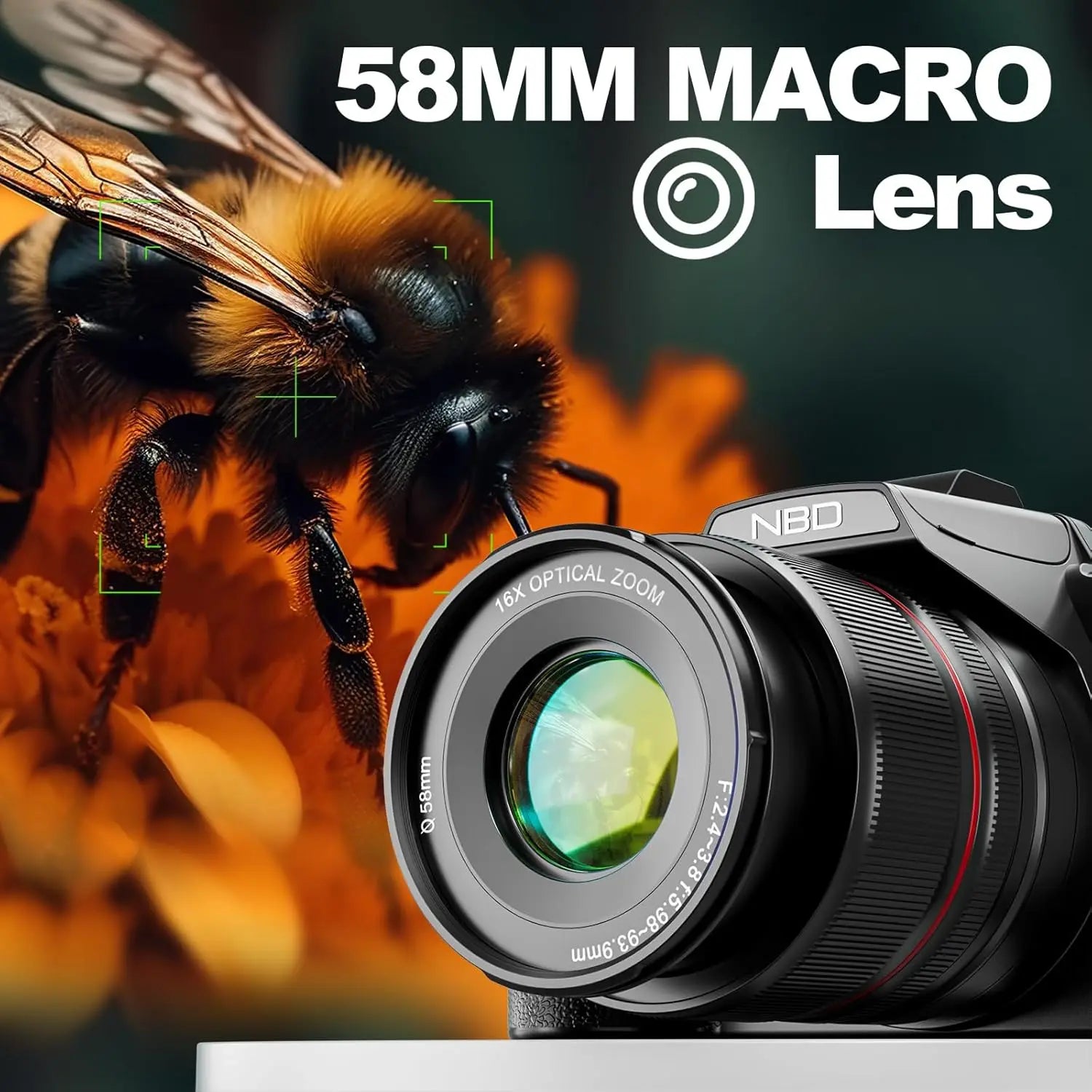 NBD S210 Camera – 5K | 64MP | 16x Zoom | Waterproof | Wi-Fi