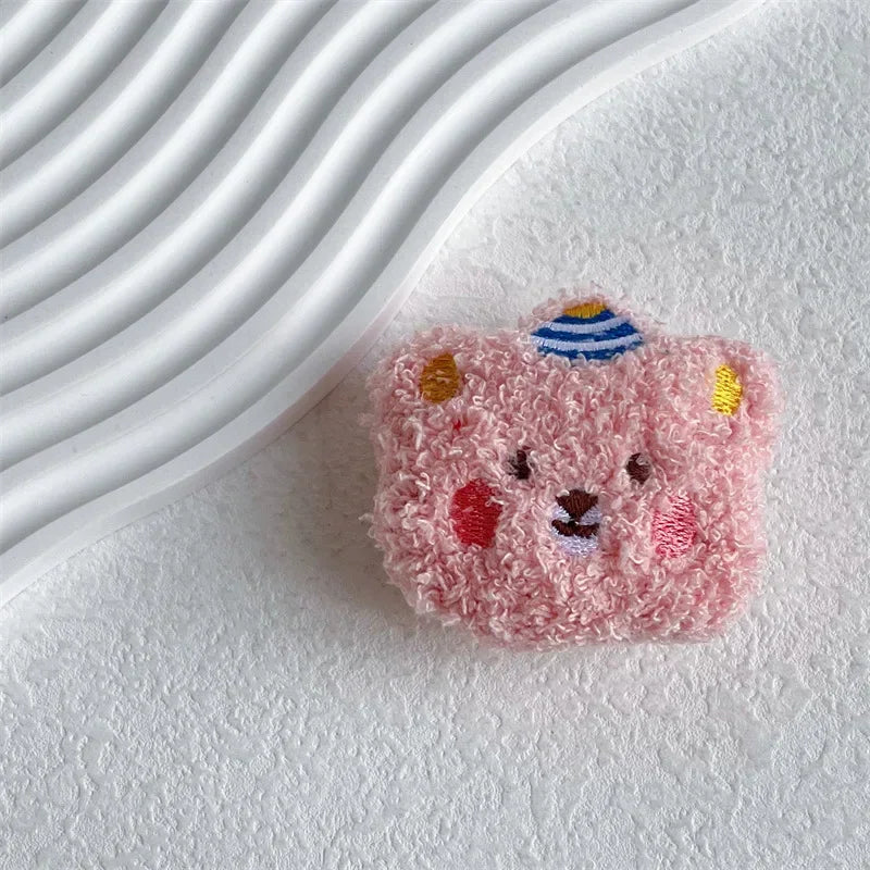 Support Grip Peluche Kawaii – Anneau Pliable | iPhone Samsung | 14 Coloris