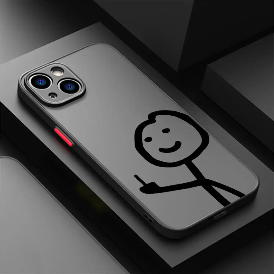 Coque iPhone Cartoon Matchman – Mat Anti-Choc PC+TPU
