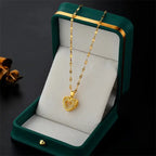 Collier Pendentif Cœur Cristal Acier – Style Coréen Femme Tendance Marisa