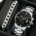 Montre Quartz Homme – Acier Inoxydable Style Fashion Luxe DEYROS