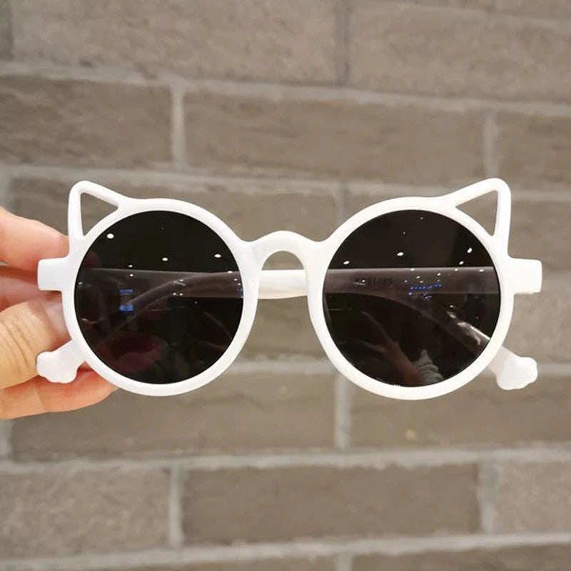 Girls Boys Cute Animal Cartoon Ears Sunglasses Outdoor Sun Protection Children Lovely Vintage Sunglasses Protection Classic Kids TechVisio