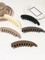 5 Pieces Banana Hair Clips for Women Strong Grip Non-Slip Hair Claws for Thick Hair 5 Inch Versatile Hair Accessories for Gift TechVisio