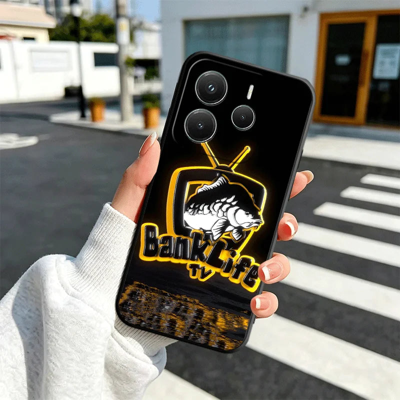 Xiaomi Redmi Note Pêche Nash Fishing Hülle – Weiches TPU Silikon, Redmi Note 10 bis 15 Pro
