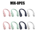 USB Hanging Neck Fan Portable Bladeless Mini Rechargeable Mute LED Digital Display Electric Air Cooler Handheld TechVisio