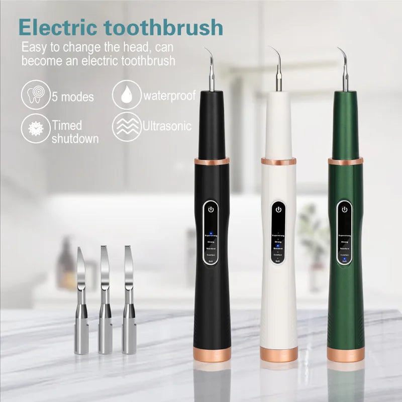 Détartreur Dentaire Ultrasonique Électrique – 5 Vitesses, IPX6, USB-C
