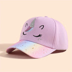 Cartoon Cute Baseball Cap For Girls Baby Sun Hats Casual Hip Hop Snapback Caps Unicorn Sport Travel Hiking Hat For Kids TechVisio