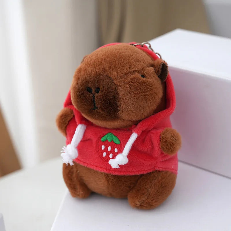 Cute Cartoon Kapibara Pendant Plush Toy Doll Bag Hanging Ornaments Cute Kapila Keychain Doll Car Pendant Desktop Doll Ornaments TechVisio