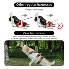 Dog Harness Outdoor Sports Harness Adjustable Anti-Breakaway Harness Easy-To-Control Dog Accessories For Medium And Large Dogs TechVisio