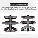 Dog Harness Outdoor Sports Harness Adjustable Anti-Breakaway Harness Easy-To-Control Dog Accessories For Medium And Large Dogs TechVisio
