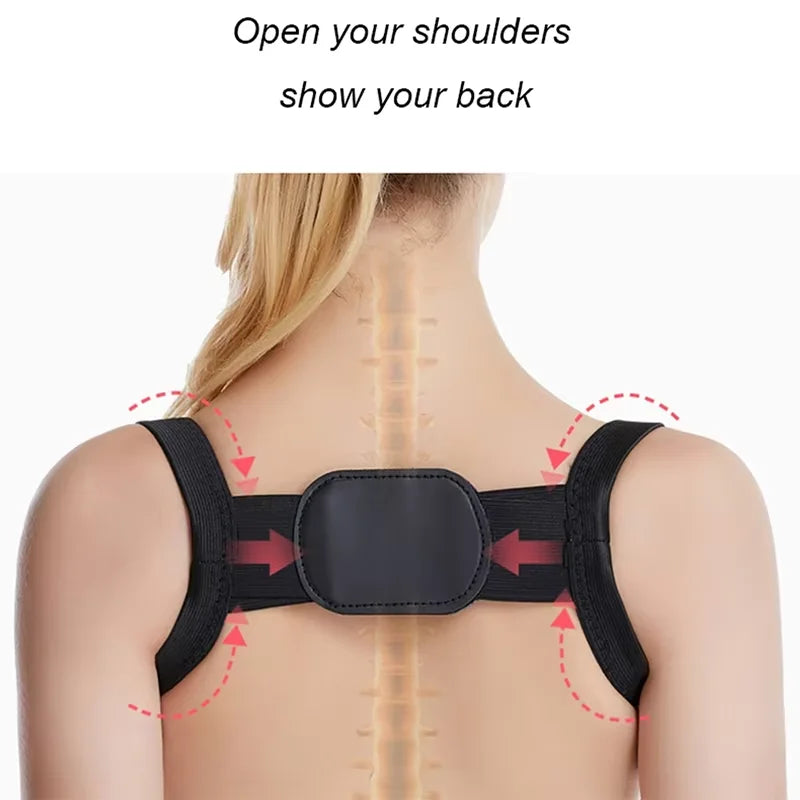 Adjustable Posture Corrector Back Support Shoulder Belt Rectify Straighten Correction Spine Corrector Health Postural Fixer Tap TechVisio