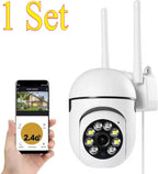 8MP Wifi IP Wireless Security Surveillance PTZ Camera 4X Zoom Cameras Tracking Two-way Audio HD Night Color Cam TechVisio