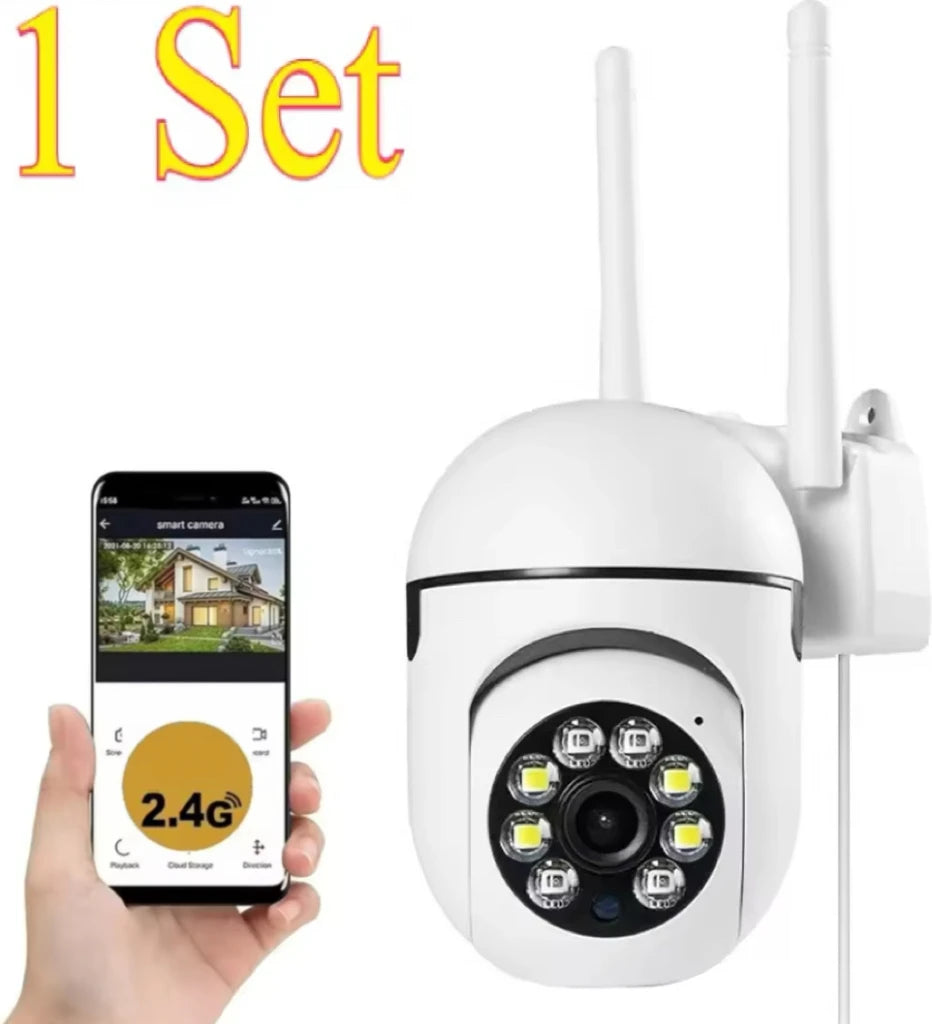 8MP Wifi IP Wireless Security Surveillance PTZ Camera 4X Zoom Cameras Tracking Two-way Audio HD Night Color Cam TechVisio