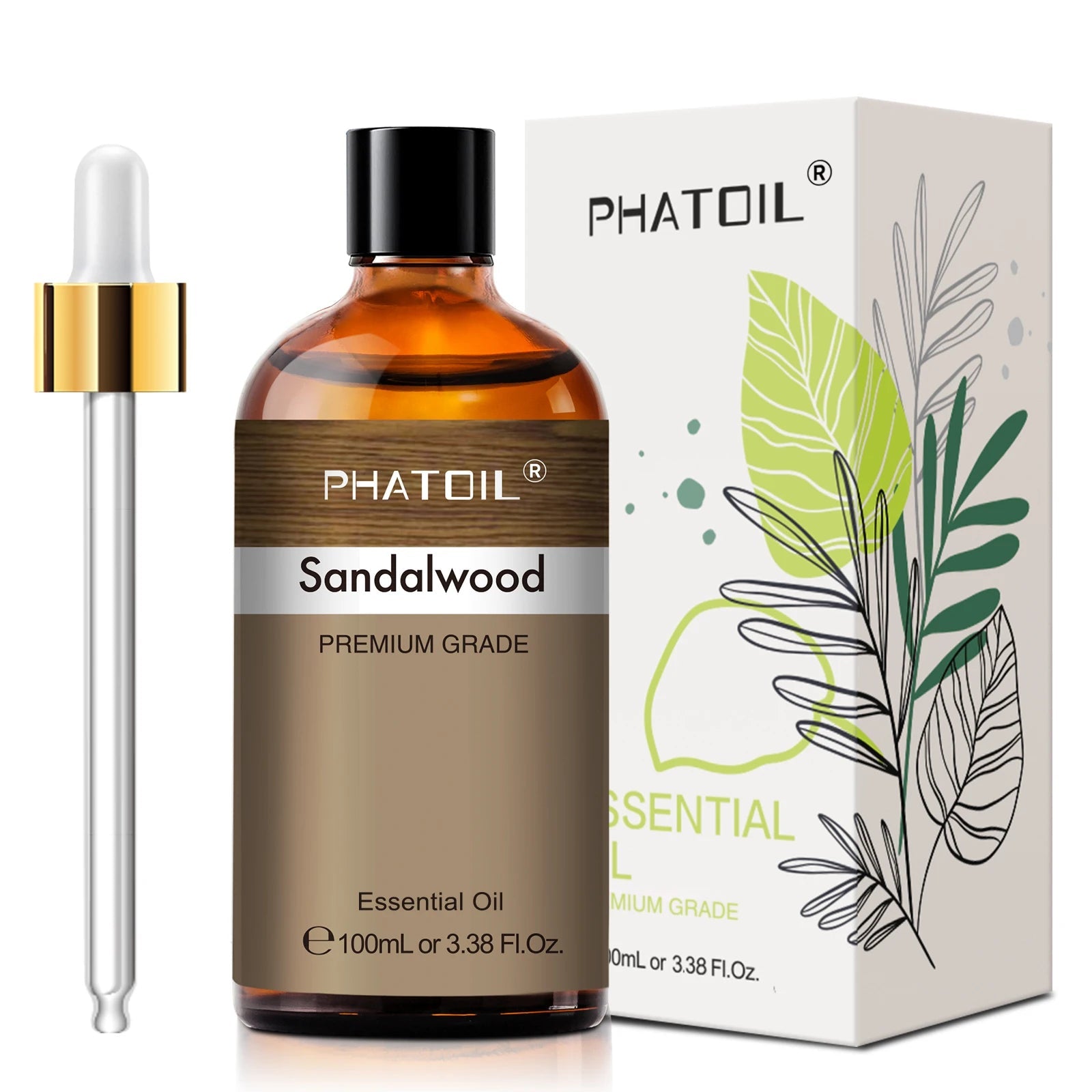 PHATOIL 100ml Pure Natural Essential Oils For Diffuser Candle Making Lavender Jasmine Vanilla Eucalyptus Aroma Essential Oil TechVisio