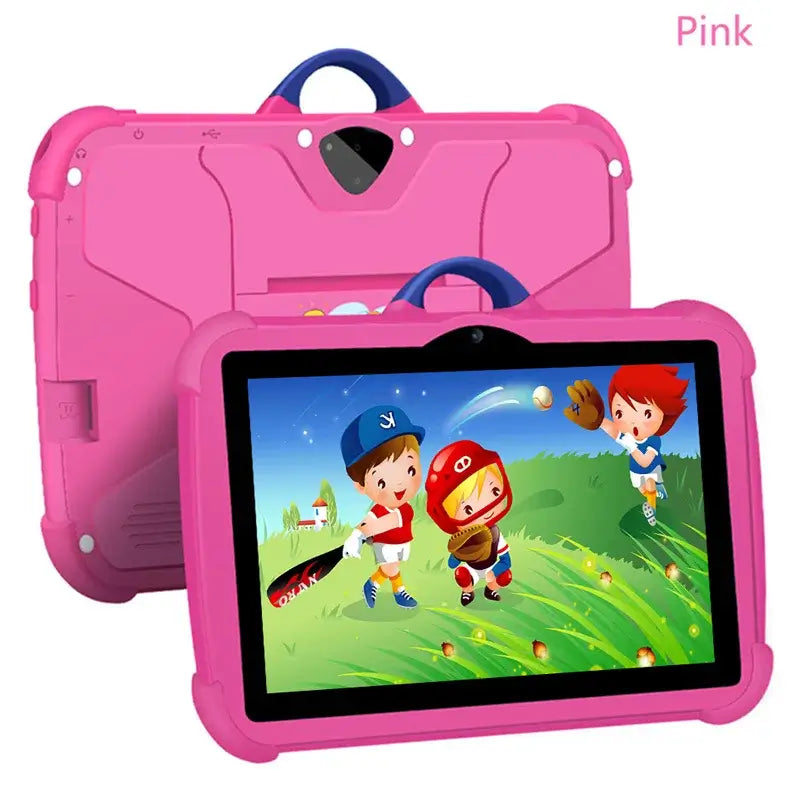 7 Inch Kids Tablet PC with Android 13 Quad Core 4GB RAM 64GB ROM Educational Learning Children's Favorite Cheap Simple Design TechVisio