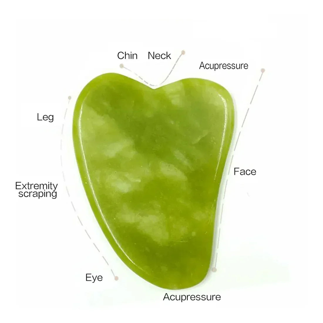 Rouleau de Jade & Gua Sha Pierre Naturelle – Massage Visage & Corps
