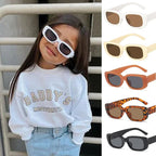 Children Cute Vintage Frosted Rectangle Sunglasses Outdoor Girls Boys Sweet Sun glasses Protection Classic Kids eyewear UV400 TechVisio