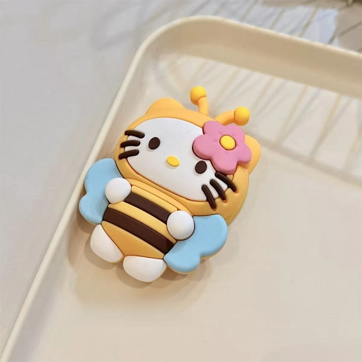 Support Téléphone Magnétique MagSafe Kawaii 3D – Silicone Pliable